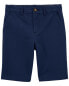 Фото #1 товара Kid Blue Flat-Front Shorts 14