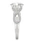 Фото #5 товара Кольцо Charles & Colvard Twisted Shank 14k White Gold