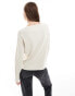 Фото #2 товара ASOS DESIGN knitted boxy cardigan in ivory