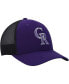 ფოტო #4 პროდუქტის Men's Purple Colorado Rockies Secondary Trucker Snapback Hat