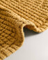 Waffle-knit cotton bath towel