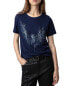 Фото #1 товара Zadig & Voltaire Marta Eagle Strass Linen-Blend Shirt Women's