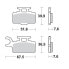 Фото #1 товара MOTO-MASTER Kawasaki/Suzuki 094111 Sintered Brake Pads