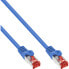 Фото #2 товара InLine Patch Cable S/FTP PiMF Cat.6 250MHz copper halogen free blue 0.25m