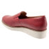 Фото #5 товара Softwalk Whistle S1810-601 Womens Red Wide Leather Loafer Flats Shoes