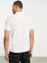 Lacoste club polo shirt in white with front graphics