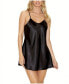 Фото #1 товара Ultra Soft Satin Lingerie Chemise with Adjustable Straps