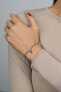 Romantic silver bracelet with hearts BRC74W