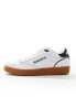 Reebok Club C Bulc trainers in white with gum sole