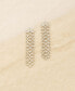ფოტო #2 პროდუქტის Linear Crystal Statement Chain Earrings