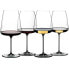 Фото #1 товара Бокалы декантеры Cristal Riedel Winewings 4 изделия