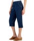 Фото #3 товара Women's Denim Comfort Capri Pants, Created for Macy's