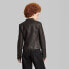 Фото #2 товара Women's Faux Leather Racing Jacket - Wild Fable Black XL