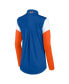 ფოტო #4 პროდუქტის Women's Royal and Orange New York Mets Authentic Fleece Quarter-Zip Jacket