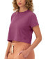 ფოტო #3 პროდუქტის Women's Tailgate Cropped Loose-Fit T-Shirt