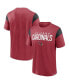 Фото #1 товара Men's Cardinal, Black Arizona Cardinals Home Stretch Team T-shirt