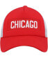 Фото #4 товара Men's Red, White Chicago Blackhawks Team Plate Trucker Snapback Hat