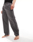 Фото #5 товара Calvin Klein pure cotton sleep trousers in grey stripe