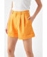ფოტო #1 პროდუქტის Women's Pin tucked Shorts
