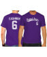 Фото #2 товара Men's Andrew Cashner Purple TCU Horned Frogs NCAA Baseball T-shirt