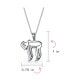 ფოტო #4 პროდუქტის Delicate Religious Judaic Jewish Hanukkah Hebrew Chai Symbol Of Life Pendant Necklace For Women Bat Mitzvah Sterling Silver