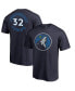 Фото #1 товара Men's Karl-Anthony Towns Navy Minnesota Timberwolves Round About Name and Number T-shirt