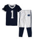 Фото #2 товара Preschool Boys and Girls Navy Penn State Nittany Lions Football Pajama Set