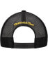 ფოტო #3 პროდუქტის Men's Black Pittsburgh Penguins Script Side Patch Trucker Adjustable Hat