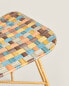 Фото #3 товара Multicoloured rattan stool