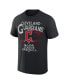 Фото #3 товара Men's Darius Rucker Collection by Black Cleveland Guardians Beach Splatter T-shirt