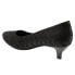 Фото #5 товара Trotters Kiera T1805-071 Womens Black Leather Slip On Pumps Heels Shoes