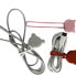 Silikonowy zwijacz organizer kabla przewodu różowy