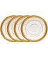 Фото #1 товара Crestwood Gold Set of 4 Saucers, Service For 4
