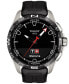 Men's Swiss T-Touch Connect Solar Black Rubber Strap Smart Watch 48mm