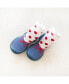 Toddler First Walk Sock Shoes Lace trim - Snow White