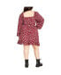 ფოტო #4 პროდუქტის Plus Size Lia Print Dress