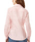 ფოტო #2 პროდუქტის Women's Easy Care Button Up Long Sleeve Blouse