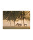 Фото #1 товара Monte Nagler Horses in the Mist Canvas Art - 20" x 25"