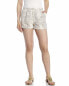Philosophy Womens Beige Petite Snake Print Casual Summer Shorts Size 8P