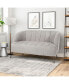 Lupine Modern Loveseat with Hairpin Legs