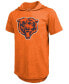 Фото #3 товара Men's Justin Fields Orange Chicago Bears Player Name Number Tri-Blend Short Sleeve Hoodie T-shirt