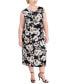ფოტო #1 პროდუქტის Plus Size Sleeveless Cowl-Neck Midi Dress