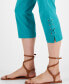 ფოტო #4 პროდუქტის Women's Side Lace-Up Capri Pants, Created for Macy's