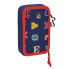 School Case with Accessories Mickey Mouse Clubhouse Only one Navy Blue 12.5 x 19.5 x 4 cm (28 Pieces)