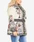 Фото #3 товара Plus Size Flora Long Sleeve Puffer Jacket
