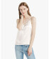 ფოტო #2 პროდუქტის Women's V Neckline Silk Camisole with Spaghetti Straps