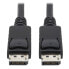 Фото #2 товара Tripp P580-010 DisplayPort Cable with Latching Connectors - 4K 60 Hz (M/M) - Black - 10 ft. (3.05 m) - 3.05 m - DisplayPort - DisplayPort - Male - Male - Black