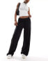 Фото #5 товара ASOS DESIGN low rise linen look trousers in black