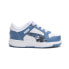Фото #2 товара Puma Rebound Joy Lo Camo Lace Up Toddler Boys Blue, White Sneakers Casual Shoes