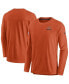 Фото #1 товара Men's Orange Chicago Bears Sideline Lockup Performance Long Sleeve T-shirt